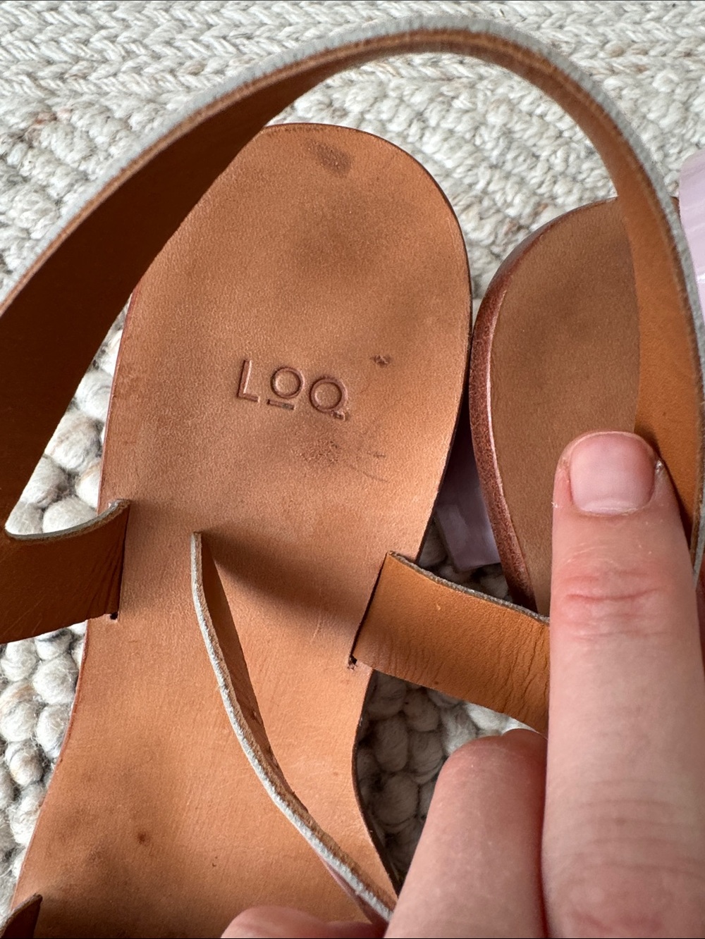 LOQ Lavender Patent Leather Double-Strap Block Heel Sandals - Picture 2 of 5